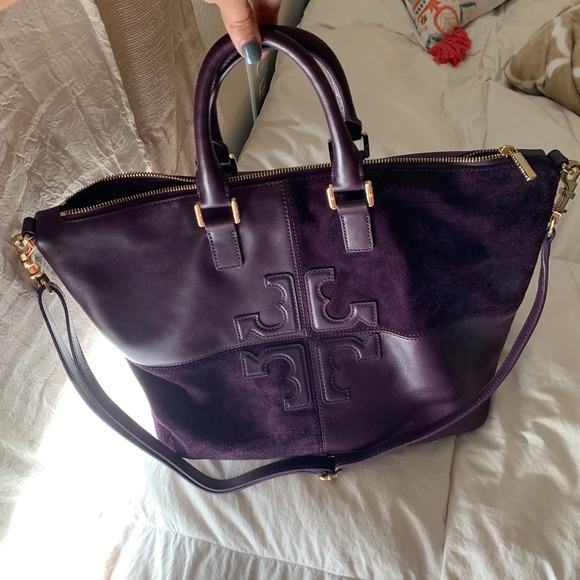 Tory Burch • Large “HoBo” Handbag • (Eggplant) - Picture 4 of 7